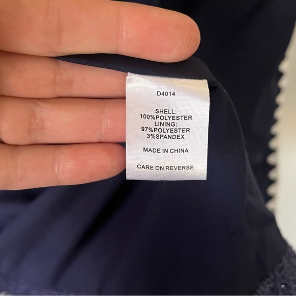 Alexia Admor Jaiya Chanel Lookalike Mini Dress in Navy Women’s Size 10 - Picture 11 of 14